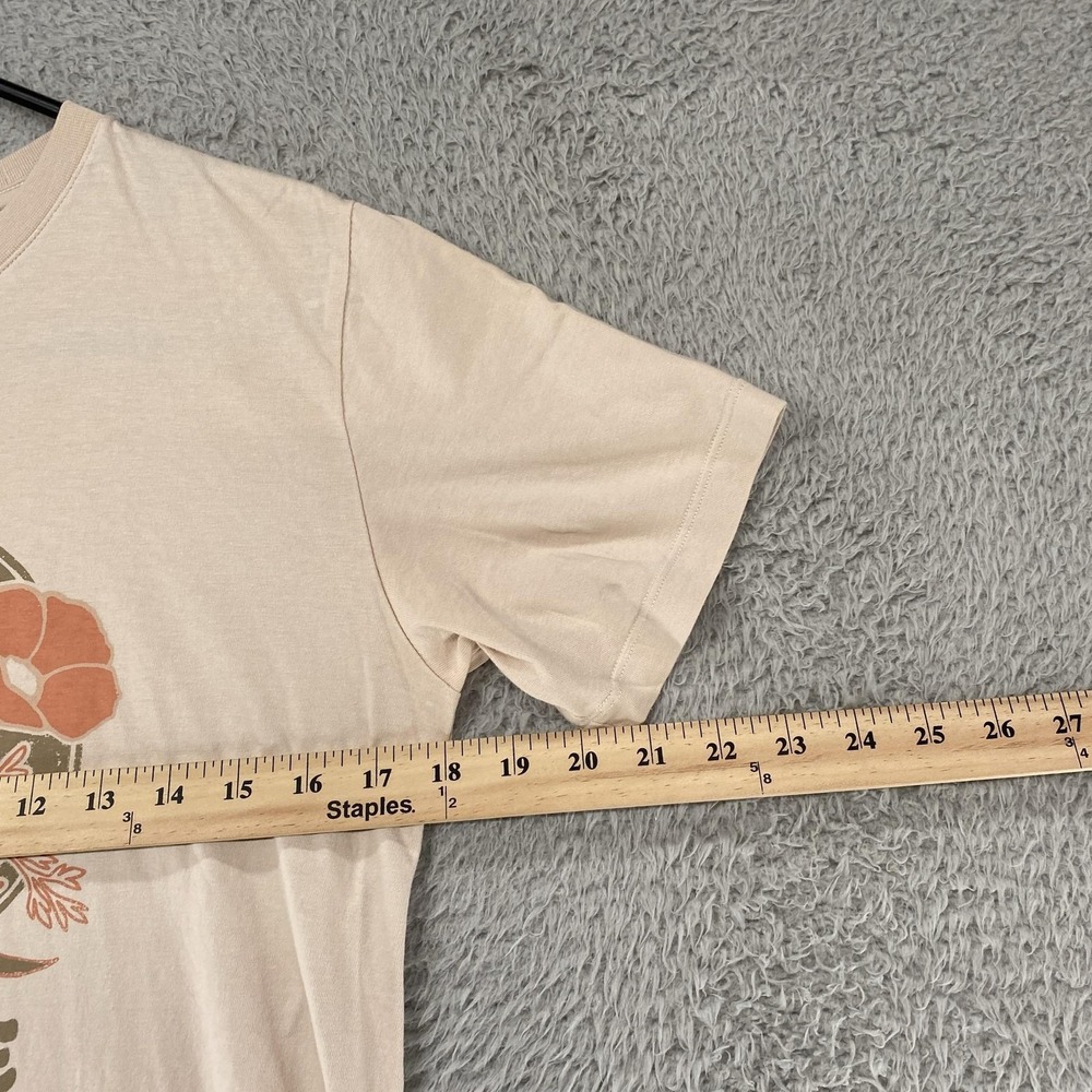 Mountain Hardwear T-Shirt Womens Small Beige Nature Lover Floral Graphic Tee - Picture 5 of 13